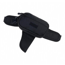 Outdoor-Handytasche mit Beintasche, verstellbarem Hüftgurt, ideal zum Wandern, Radfahren, Reisen und für den täglichen Gebrauch, Farbe: Schwarz