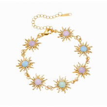 Halskette mit Sonnenblumenmotiv, stilvoller Blumenschmuck, verstellbares Kettenarmband aus Edelstahl – ein Must-have für Modeliebhaber.