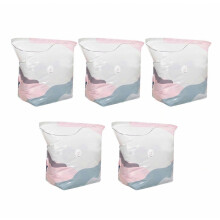 Vakuumbeutel, 5er-Pack, ohne Pumpe, für Kleidung, Bettwäsche, Kleiderschranksortierung, Umzug, Reisen und den täglichen Gebrauch