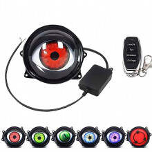 LED-Dämonenaugen-Scheinwerfer-Set, kabellose Fernbedienung, dynamischer Halo-Projektor, realistische, bewegliche Teufelsaugen-Scheinwerfer für Au