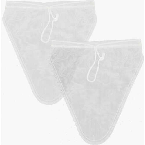 Nut Milk Filter Bag Nylon Mesh for Storage 2Pcs Transparent Nylon Bag