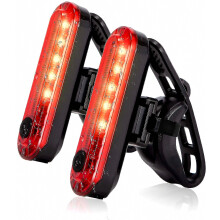 2er-Pack wiederaufladbare, helle LED-Fahrradrücklichter per USB