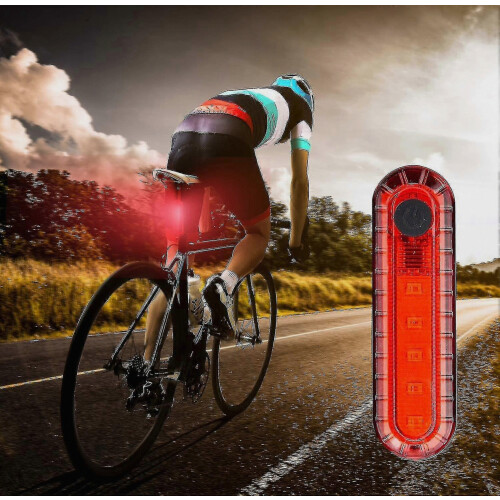 Set van 2 USB oplaadbare heldere LED fietsachterlichten 1