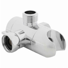 Inverseur de douche Ă 3 voies avec support pour douchette, robinet et bras de douche de tĂŞte, adaptateur en T