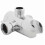 Deviatore doccia a 3 vie con supporto per doccetta, rubinetto e adattatore a T per braccio spruzzatore a soffitto 1