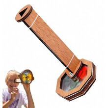 Kit de caleidoscopio de madera para armar juegos giratorios al aire libre para la educación infantil temprana. Herramientas de aprendizaje.