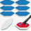 6 Pack Bath and Tub Mop Refills Replacement Compatible with Vileda Bath Magic Bath Multi-Surface Sponge, Hexagonal Shape 1