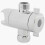 Deviatore doccia a 3 vie con supporto per doccetta, rubinetto e adattatore a T per braccio spruzzatore a soffitto 2