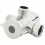 Deviatore doccia a 3 vie con supporto per doccetta, rubinetto e adattatore a T per braccio spruzzatore a soffitto 3