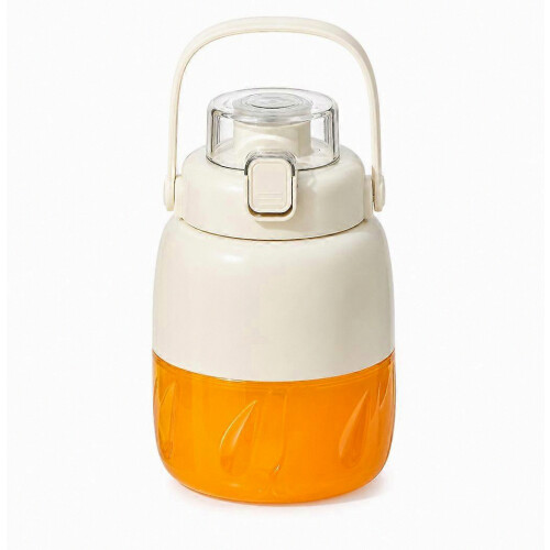 White Portable Electric Blender with Handle, 800 ml Juice Cup, 500 ml Blending Capacity, 3.7 V