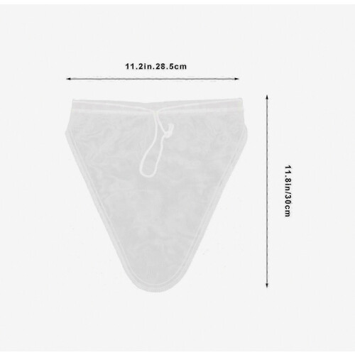 Nut Milk Filter Bag Nylon Mesh for Storage 2Pcs Transparent Nylon Bag 1