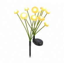 Solar LED paddenstoelvormige lampjes, 8 warmwitte koppen, waterdichte tuin- en gazondecoratie voor buiten