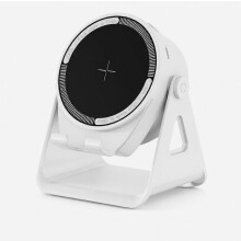 Bluetooth 5.3 Magnetic Induction Speaker with Phone and Tablet Stand, Desktop, White ZJ-08