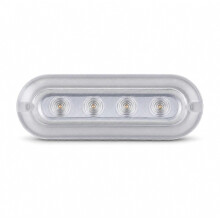 Gelbe LED-Seitenmarkierungsleuchte 12-24V, 4-LED-Blitzlicht für Lkw und Transporter