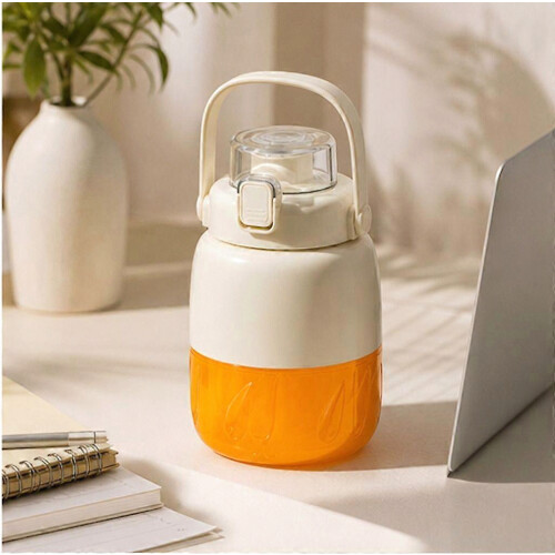 White Portable Electric Blender with Handle, 800 ml Juice Cup, 500 ml Blending Capacity, 3.7 V 2