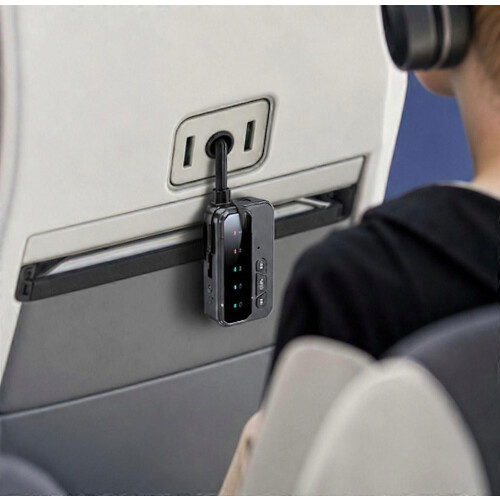 Bluetooth 5.4 Audio Adapter, Dual Connection AUX Transmitter and Receiver for Car and PC 2