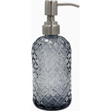 Distributeur de savon avec pompe en acier inoxydable 304 antirouille, distributeur de savon liquide rechargeable en verre pour savon pour les mai