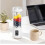 Portable Cordless Blender 2-in-1 White Light Version, Smoothie and Juice Drinking Cup, 12 Blades 3