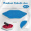 6 Pack Bath and Tub Mop Refills Replacement Compatible with Vileda Bath Magic Bath Multi-Surface Sponge, Hexagonal Shape 2