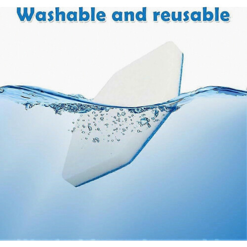 6 Pack Bath and Tub Mop Refills Replacement Compatible with Vileda Bath Magic Bath Multi-Surface Sponge, Hexagonal Shape 2