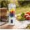 Portable Cordless Blender 2-in-1 White Light Version, Smoothie and Juice Drinking Cup, 12 Blades 5