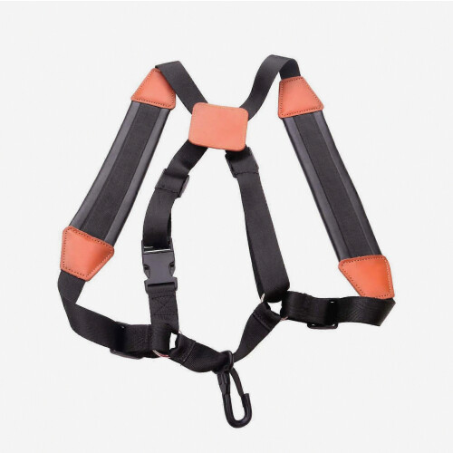 Saxophone Strap Sax Shoulder Strap Adjustable Padded Leather Strap for Soprano Alto Baritone Saxophone 1