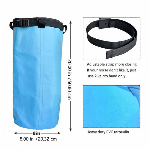 Sac de trempage pour sabots de cheval, ajustable, étanche, avec élastique, couleur orange résistant. 2