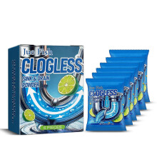Jue Fish Pipe Unclogging Powder - Bathroom Pipe Cleaning, Dissolving, Unclogging, Drainage Pipe Anti-Clogging Powder