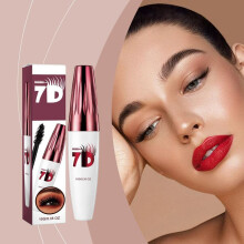 (Dark brown) Volumizing Mascara Waterproof Smudge-Proof Long-Lasting Curl Lengthening Natural Defining Brush
