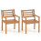 Acaciahouten tuinstoelen, set van 2, 180 kg 1