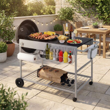 Grillwagen für Kugelgrills mit 45–55 cm Durchmesser, mit Rädern