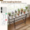 Consoletafel – Blad van imitatiemarmer, metalen frame, 110x30cm 8