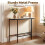 Consoletafel – Blad van imitatiemarmer, metalen frame, 110x30cm 7