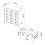 Commodes - HELLOSHOP26 - Industrielle - 4 tiroirs - Acier - 80x40x92 cm 2