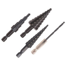 4 Sztuk 3-12 4-12 4-20Mm HSS Prosty Rowek WiertłO Stopniowe Azotkowe WiertłO KręTe Drewno Metalowy Wycinak do OtworóW Rdzeń NarzęDzia Wiertnicze