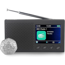 Roxel RDR-10 DAB/DAB+ FM Radio | Rechargeable Battery Pocket Radio 8+ Hour Life