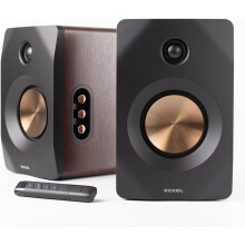 Roxel Nova Active Bookshelf Speakers, 100-Watt RMS Power, Wireless BT 5.4
