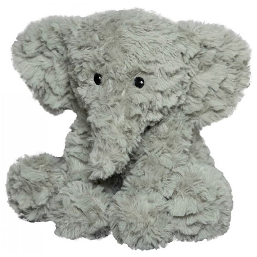 Microwaveable seed heating pad with plush cover - Gray Elephant - Warmies