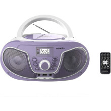 Roxel RCD-S70BT Boombox CD Player with BT, Remote Control, Radio, Purple