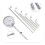 6-Piece Indicator Extension Rod Set for Measuring and Digital Indicator Tool Kit 2