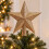 Caramel Brown Christmas Tree Topper Star Plastic 1