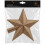 Caramel Brown Christmas Tree Topper Star Plastic 6