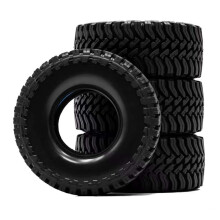 1.3" RC Crawler Tires, 65mm Soft Wheel Tyres with Dual-Stage Foam Inserts for 1/18 TRX4M,SCX24, Ascent-18 RC Car