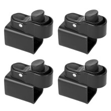 4pcs Gazebo Foot Button Replacement for Popup Tent Canopy Leg Poles, Compatible with Square Pipes, Secure Lock Design