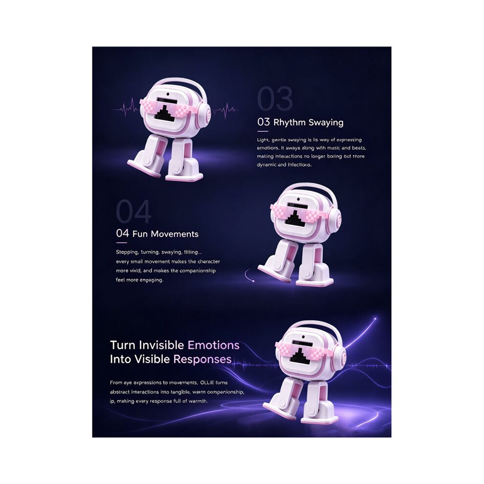 KI-Begleitroboter mit Kamera, Sprachchat, Touch-Interaktion ...