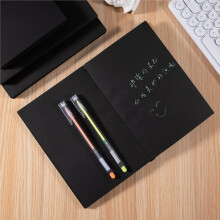 A7 Black Notebook - Compact for -the-Go Planning with Inner Page Options