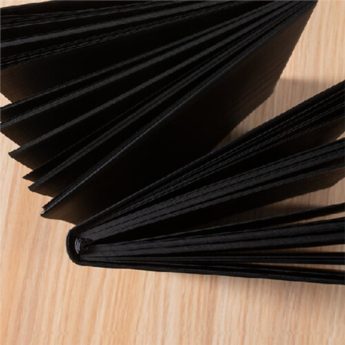 A7 Black Notebook - Compact for -the-Go Planning with Inner Page Options 1