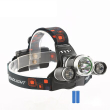 Bright Rechargeable Headlamp - USB LED Headlight for Outdoor Adventures, Camping, Fishing, Adjustable Strap