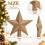Caramel Brown Christmas Tree Topper Star Plastic 3
