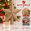 Caramel Brown Christmas Tree Topper Star Plastic 5